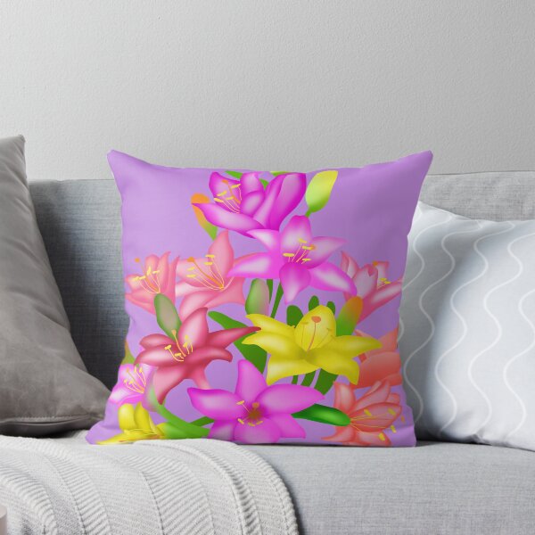 Item preview, A bouquet of brightly colored lilies. designed and sold by Nattapoom Fongkum.