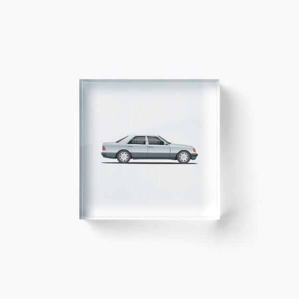 Item preview, W124 500E Silver Grey Car Art designed and sold by ed-designs.