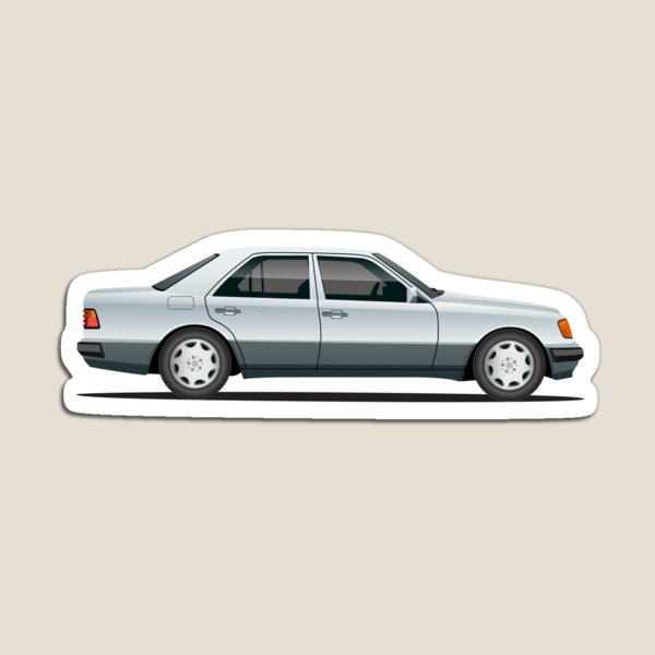 Item preview, W124 500E Silver Grey Car Art designed and sold by ed-designs.