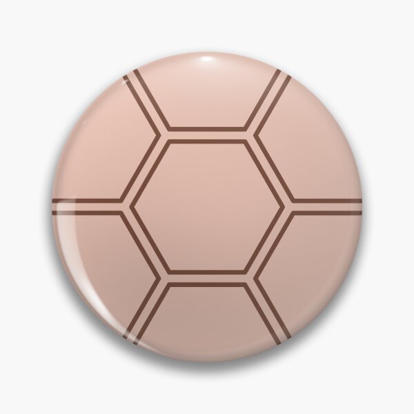 Item preview, Minimalist Light Brown Colour | Dark Brown Hexagon Design  designed and sold by PexelAlchemy.