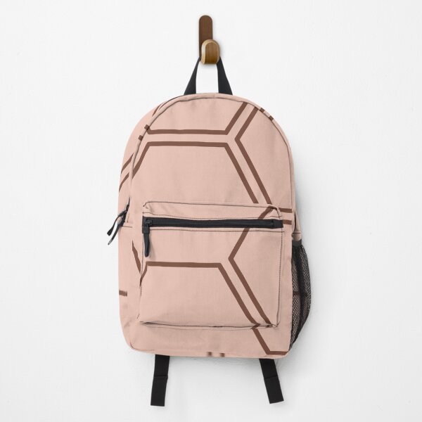 Item preview, Minimalist Light Brown Colour | Dark Brown Hexagon Design designed and sold by PexelAlchemy.