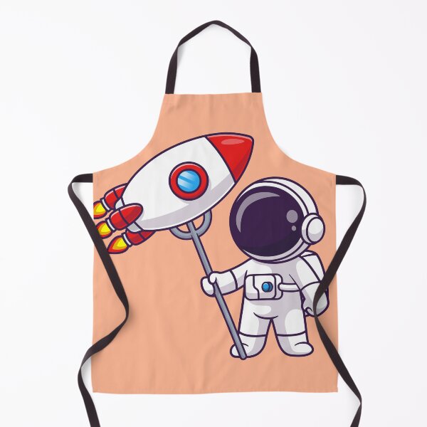 Item preview, Cosmic Dining: Cute Astronaut with Rocket Fork designed and sold by hjian8219.