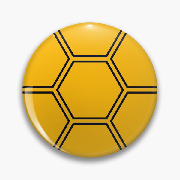 Item preview, Minimalist Yellow Colour | Dark Black Hexagon Design  designed and sold by PexelAlchemy.