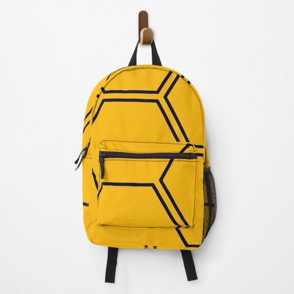 Item preview, Minimalist Yellow Colour | Dark Black Hexagon Design designed and sold by PexelAlchemy.