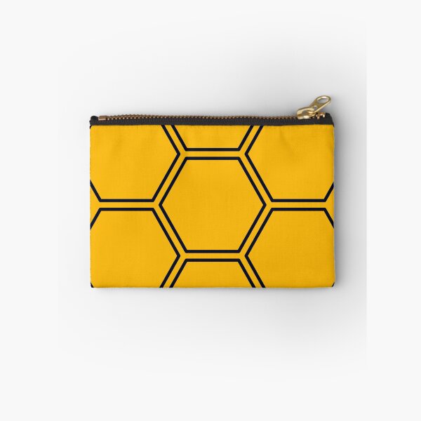 Item preview, Minimalist Yellow Colour | Dark Black Hexagon Design  designed and sold by PexelAlchemy.