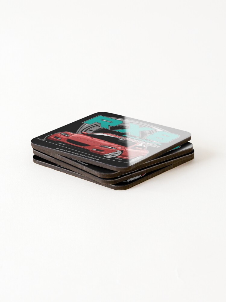 Thumbnail 4 of 5, Coasters (Set of 4), Mazda RX8 designed and sold by idrdesign.