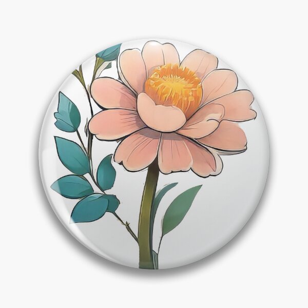Item preview, Charming 2D Flower Sticker (856) designed and sold by WASjourney.
