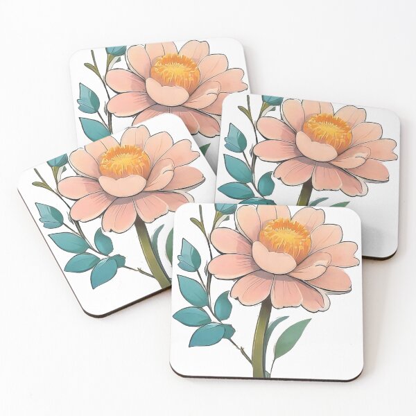 Item preview, Charming 2D Flower Sticker (856) designed and sold by WASjourney.