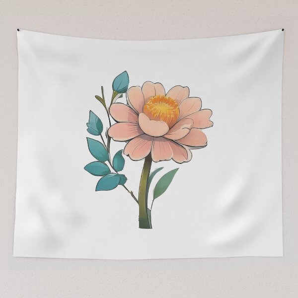 Item preview, Charming 2D Flower Sticker (856) designed and sold by WASjourney.
