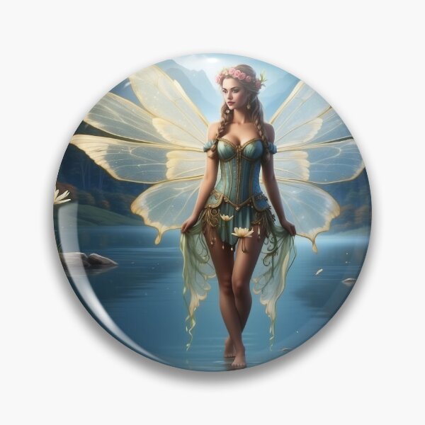 Item preview, Reflections of Serenity | Enchanted Mirror Lake Fairy designed and sold by MysticFable.