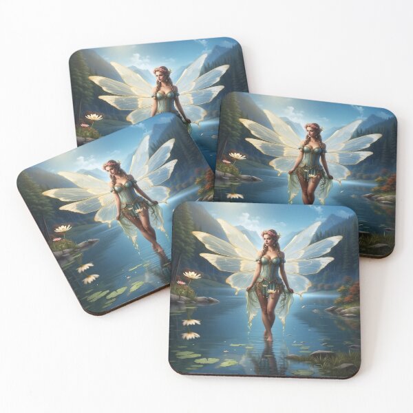 Item preview, Reflections of Serenity | Enchanted Mirror Lake Fairy designed and sold by MysticFable.