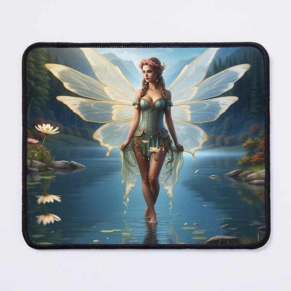 Item preview, Reflections of Serenity | Enchanted Mirror Lake Fairy designed and sold by MysticFable.