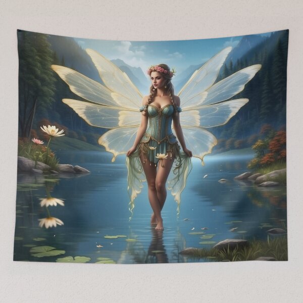 Item preview, Reflections of Serenity | Enchanted Mirror Lake Fairy designed and sold by MysticFable.