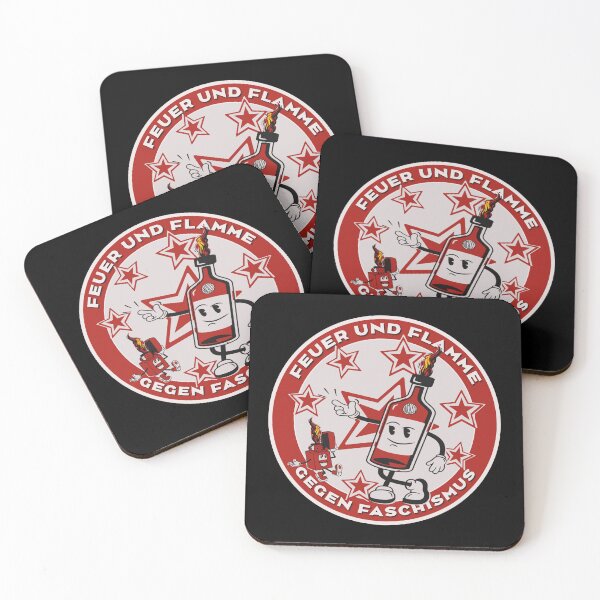 Item preview, Fire and flame against fascism - Antifa designed and sold by Dunkelflaute.