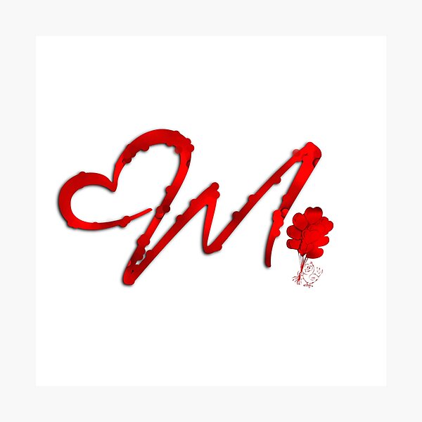 Item preview, Special For Valentine's Day - First Letter of Your Lover Name "M" designed and sold by KAEbrand.