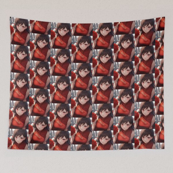 Item preview, Ai animated Valentine's lady designed and sold by lusiakotowska.