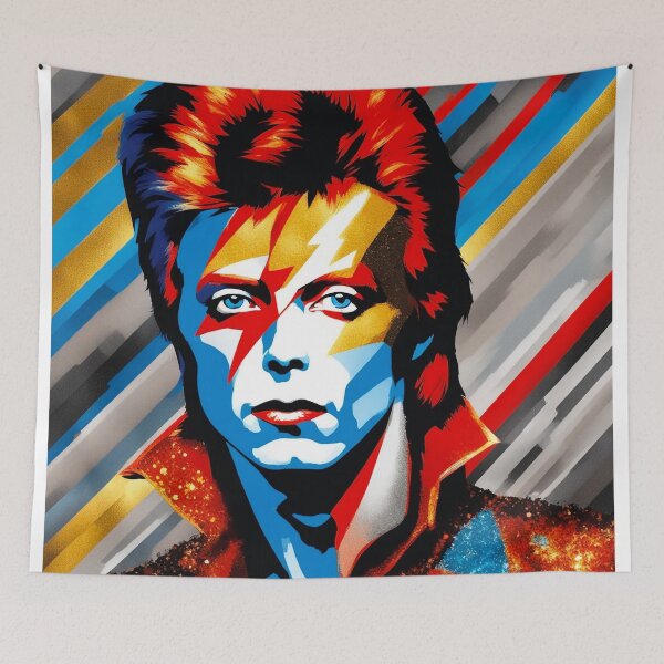 Item preview, David Bowie Art. Ziggy Stardust Glam Rock Polyart designed and sold by kakarikihill.