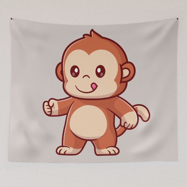 Item preview, Monkey Mischief: Cute Monkey Fist Cartoon designed and sold by hjian8219.