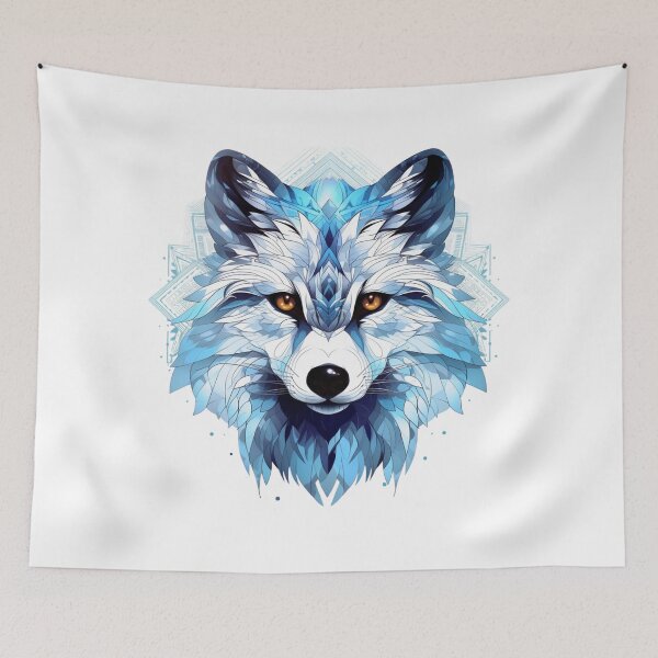 Item preview, Arctic Fox Blue Head designed and sold by NicolasGlowArt.