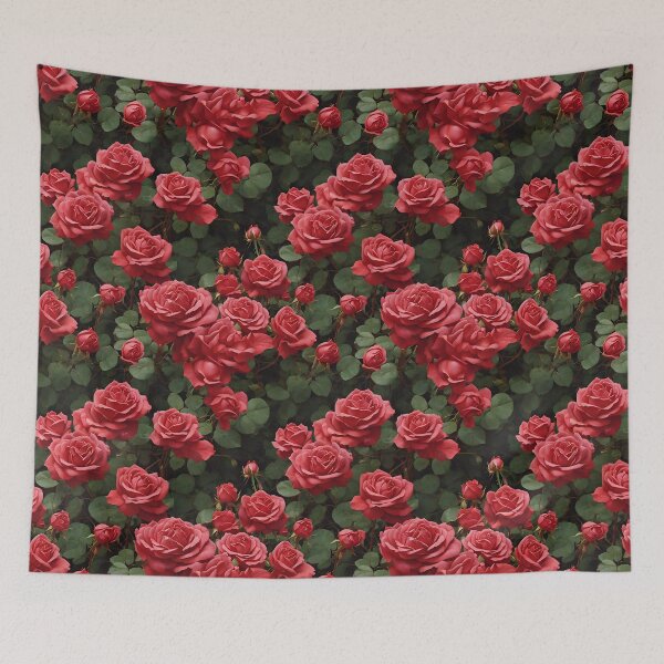 Item preview, Rose flower garden seamless pattern  designed and sold by nightspeed.