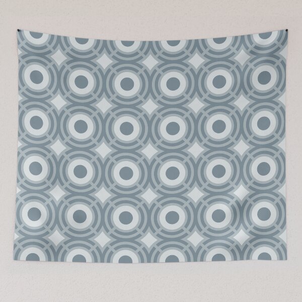 Item preview, Geometric Pattern: Chapateo: Bluestone Dark designed and sold by Red Wolf.
