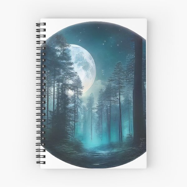 Item preview, Moonlit Forest Clearing Sticker (866) designed and sold by WASjourney.