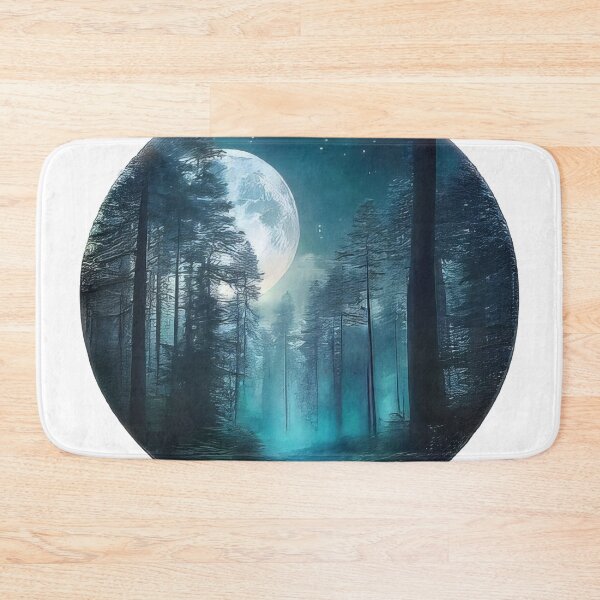 Item preview, Moonlit Forest Clearing Sticker (866) designed and sold by WASjourney.