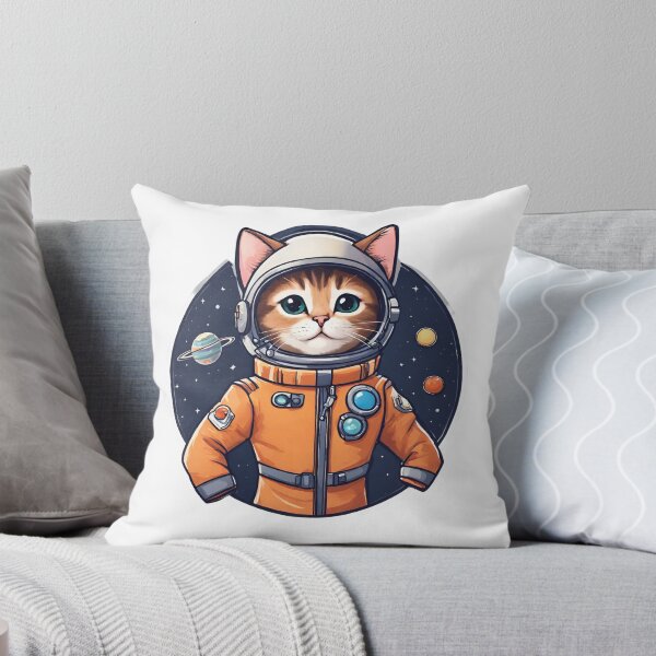 Item preview, Cosmonaut cat designed and sold by StyleSketch.
