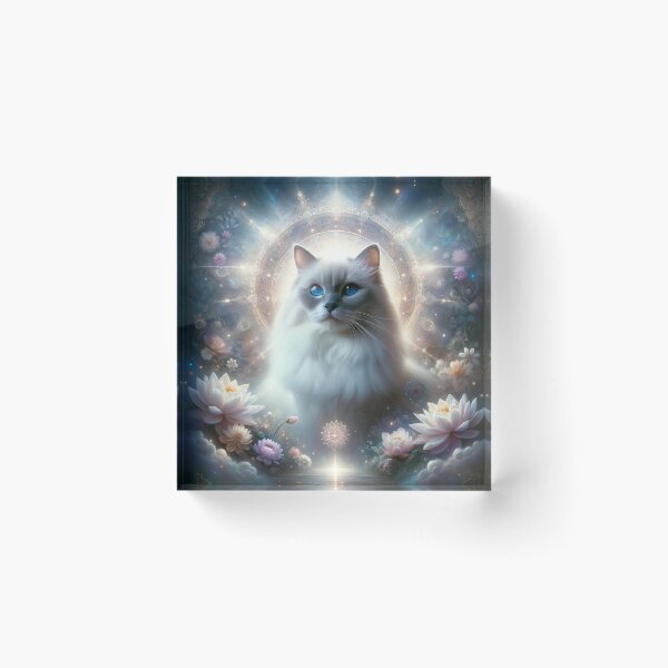 Item preview, Divine Whispers: The Birman Cat in its Heavenly Sanctuary designed and sold by ArtemioVisions.