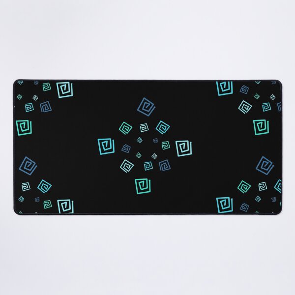 Item preview, Modern Blue Square Circle on Black designed and sold by Artistestella.