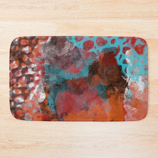 Item preview, Bright Abstract Design in Aqua-Blue, Orange, and Red designed and sold by Jessielee72.