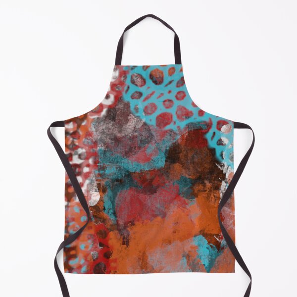 Item preview, Bright Abstract Design in Aqua-Blue, Orange, and Red designed and sold by Jessielee72.
