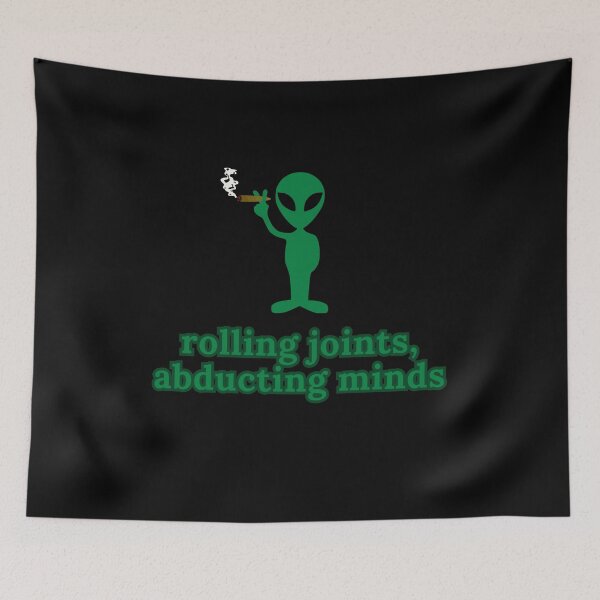 Item preview, Stoner Alien | Rolling Joints, Abducting Minds | Green Alien Graphic designed and sold by StonerAlienShop.