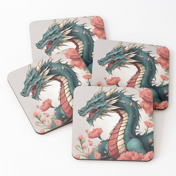 Item preview, dragon with flowers designed and sold by MichalSkib.