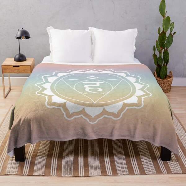 Item preview, Throat Chakra Mandala - Rainbow Sorbet + Snow designed and sold by Irene Estelle.