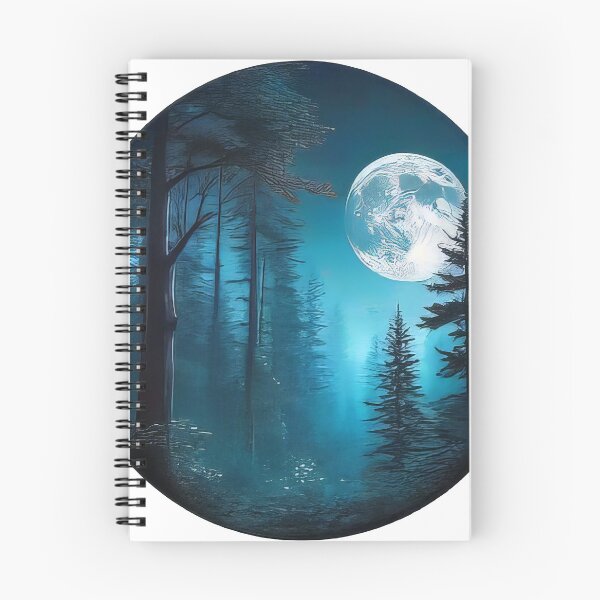 Item preview, Sticker of Moonlit Tranquility (871) designed and sold by WASjourney.