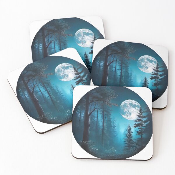 Item preview, Sticker of Moonlit Tranquility (871) designed and sold by WASjourney.