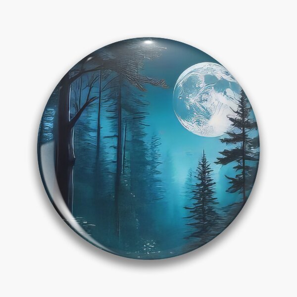 Item preview, Sticker of Moonlit Tranquility (871) designed and sold by WASjourney.