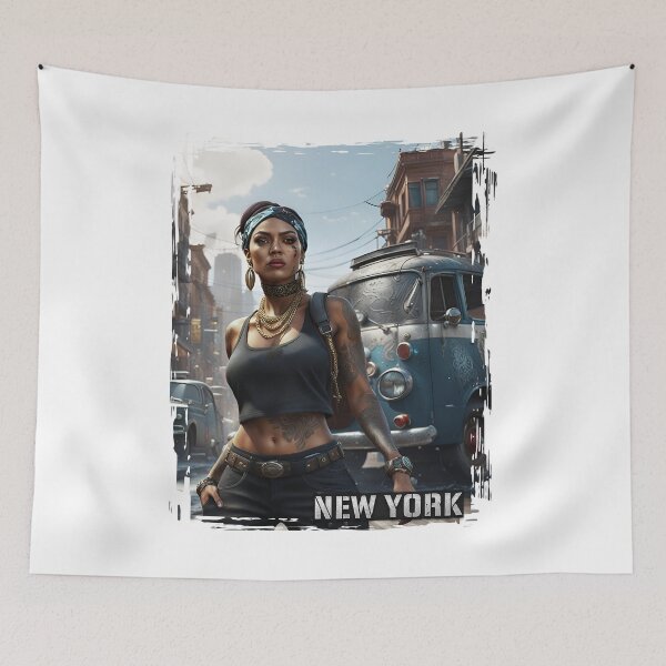 Item preview, The Gangsta Girl of New York designed and sold by DabGraphic.