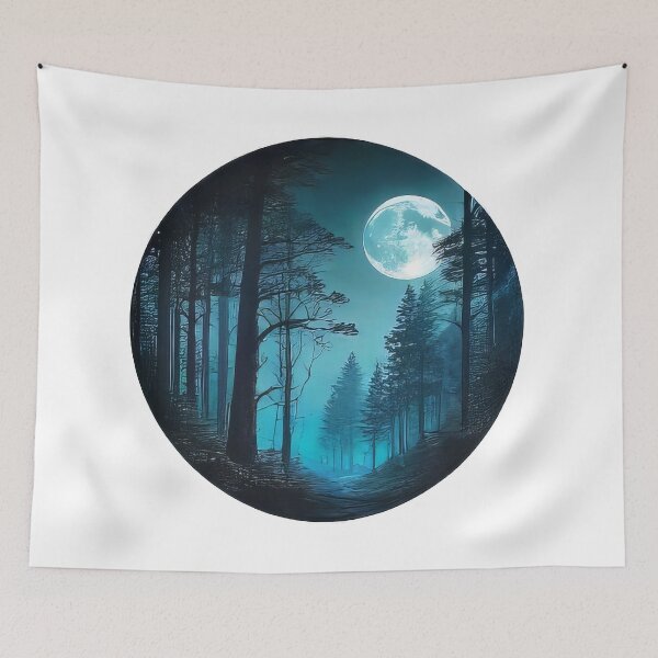 Item preview, Empty Background Moonlit Sticker (872) designed and sold by WASjourney.