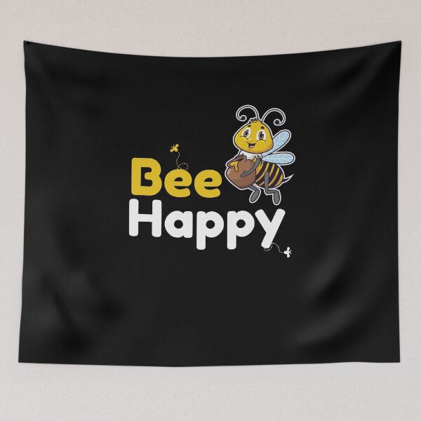 Item preview, Motivational Quote Of Bee Happy Meme designed and sold by ArabCorner.
