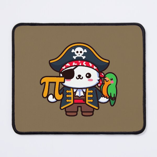 Item preview, Pi-rate With A Parrot And Pi Symbol Kawaii designed and sold by Lelijo.
