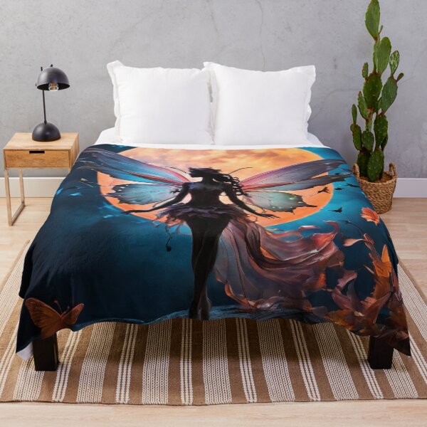 Item preview, Moonlit Enchantment | Fairy Silhouette in Vivid Hues designed and sold by MysticFable.