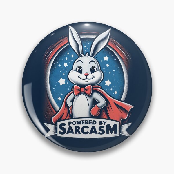 Item preview, Sarcastic Hero Bunny - Witty Rabbit Illustration designed and sold by RuyaFab.