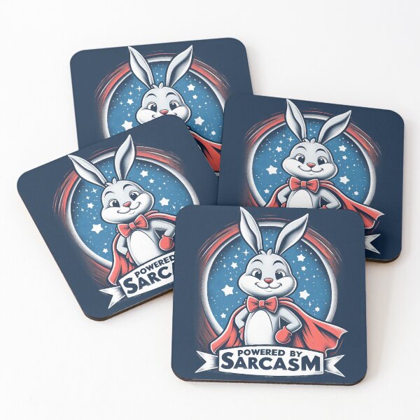 Item preview, Sarcastic Hero Bunny - Witty Rabbit Illustration designed and sold by RuyaFab.