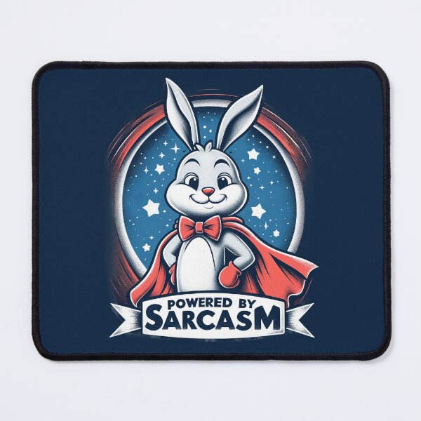 Item preview, Sarcastic Hero Bunny - Witty Rabbit Illustration designed and sold by RuyaFab.