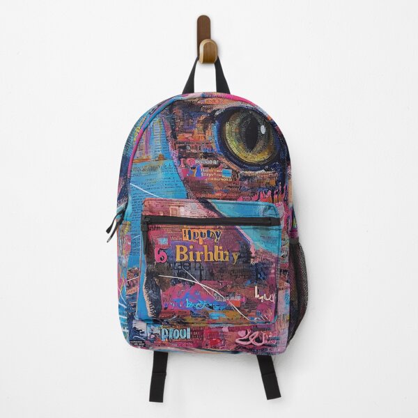 Item preview, popart cat pink blue designed and sold by Gaviani Design Studio.