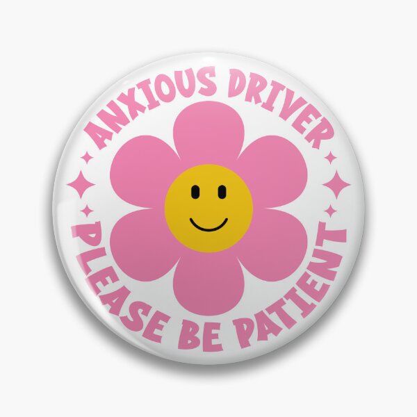 Item preview, Anxious Driver Please Be Patient, Funny Cute  Anxious Driver Bumper designed and sold by BUMPER-STICKERS.