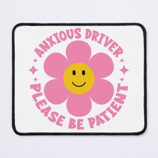 Item preview, Anxious Driver Please Be Patient, Funny Cute  Anxious Driver Bumper designed and sold by BUMPER-STICKERS.