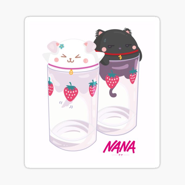 Nana & Hachi - Strawberry glasses Sticker